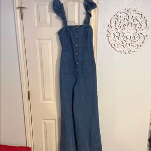 Blue Denim Maxi Dress